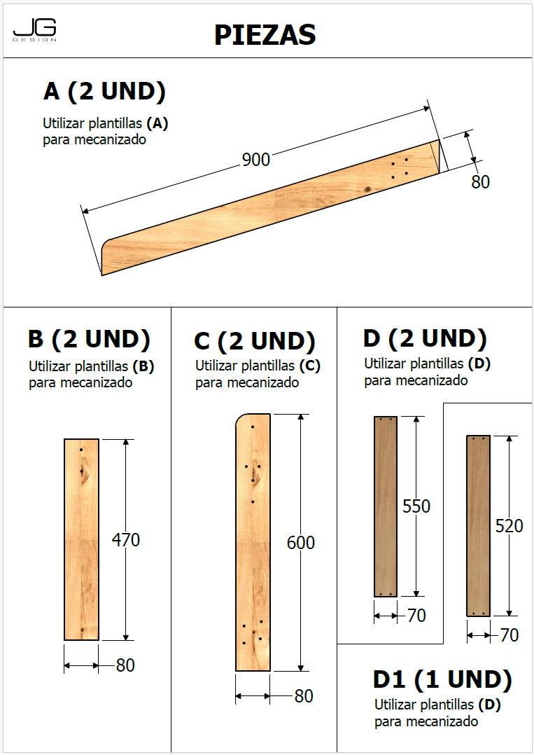 Planos para Silla de Jardín