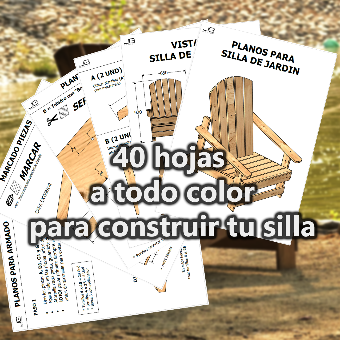Planos para Silla de Jardín
